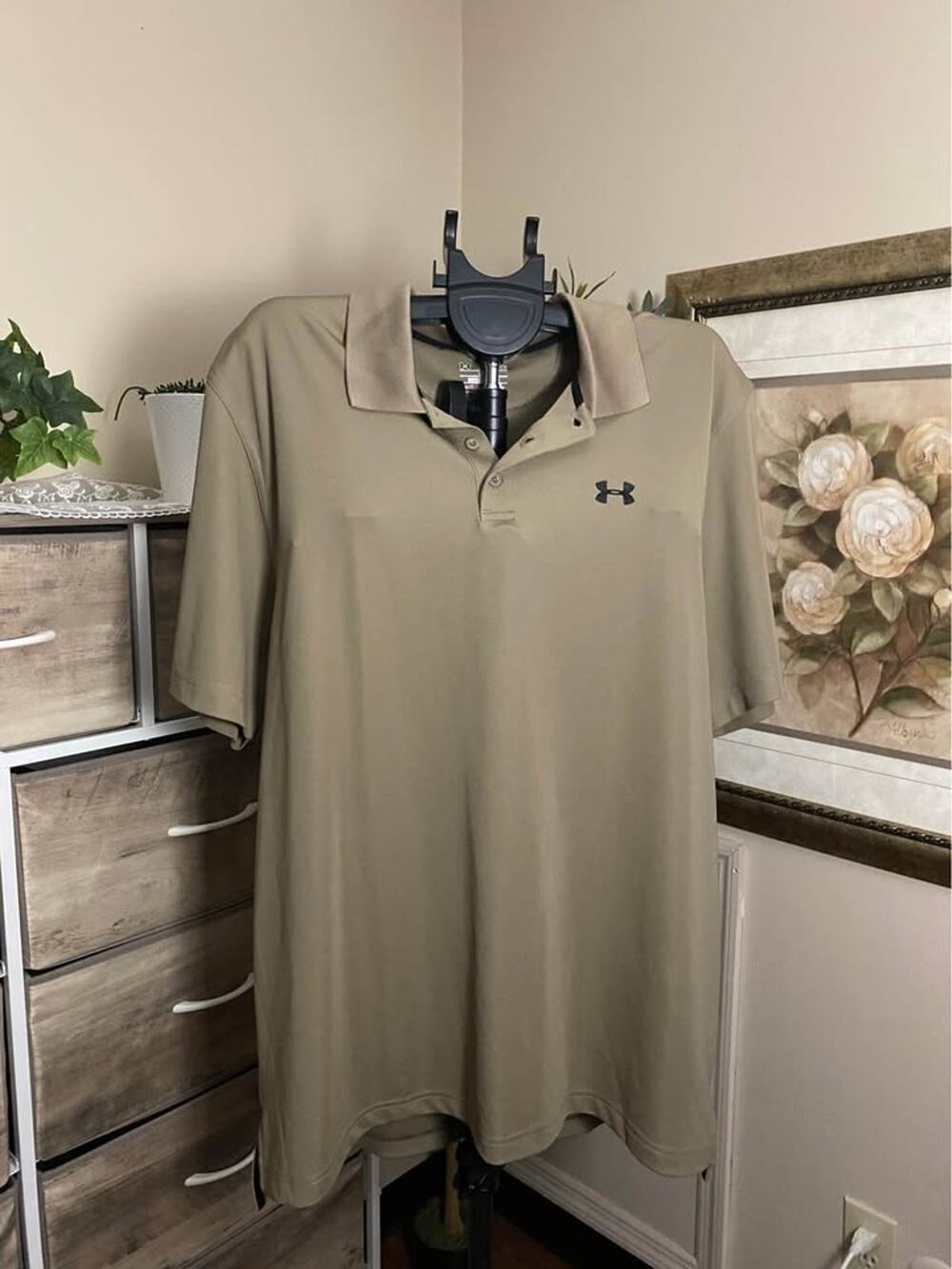 Under Armour HeatGear Loose Fit Men's Army Green Shirt --2XL
